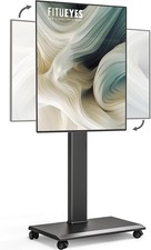 FITUEYES TV Ständer Rollbar TV Rollwagen für 32-75 Zoll Plasma/LCD/LED bis 40kg