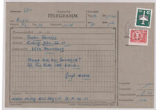 DDR, Mi. 2550 u.a., frank. Telegramm von Berga nach Ronneburg, 14.12.83