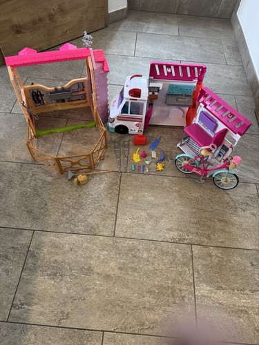 Barbie krankenwagen fahrrad - barbie,