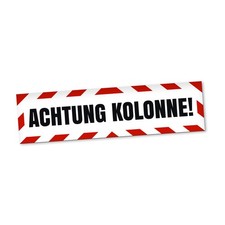 Achtung Kolonne Magnetschild Auto LKW Kolonnenverkehr Magnetfolie Geschenkidee