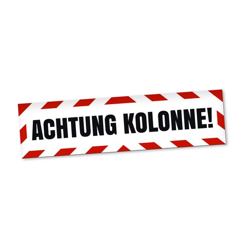 Achtung kolonne magnetschild - achtung,