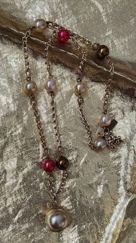 Perlenkette vintage schmuck - perlenkette,,