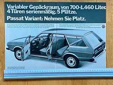 VW Passat Variant Oldtimer Doppelseite Original 1975 Vintage Advert Werbung