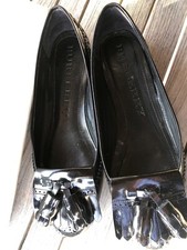 Ballerinas Burberry London Lack Schwarz 40 EUR