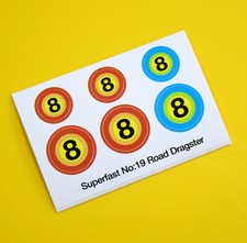 Matchbox Superfast Nr. 19 Road Dragster Aufkleber Dekor Reproduktionen