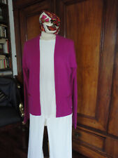 Bogner Kaschmir Cashmere 2-fädig Strickjacke pink beerentöne  36 38 S - M  TOP