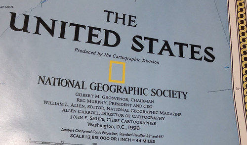 Usa landkarte 1996 national - 1996,