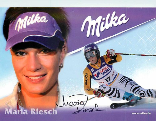 Maria riesch autogrammkarte - maria,