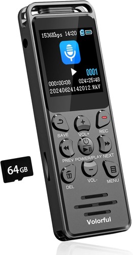 Diktiergerät digital 80gb - diktiergerät, 70