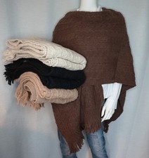 Strick Poncho Tuch Wrap