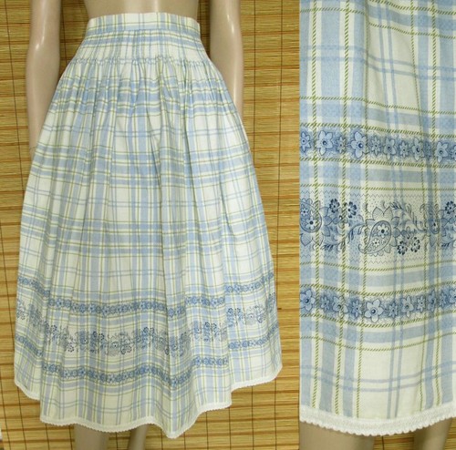 Vanillefarben blau gemusterter - vanillefarben/blau,