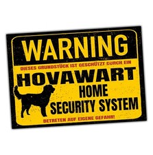 Hovawart Schild Warning