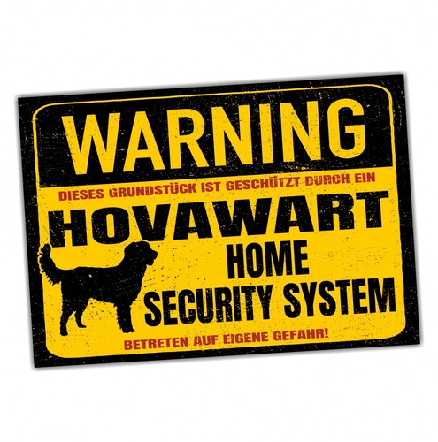 Hovawart schild warning - hovawart,
