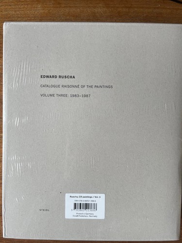 Ruscha catologue raisonne - ed,