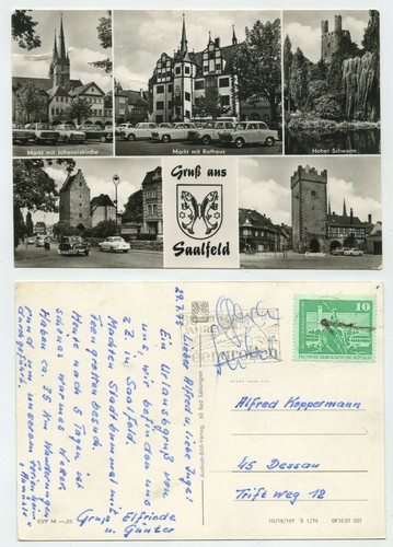 94424 gruß aus - saalfeld,