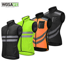 WOSAWE Fahrrad Weste ärmellos Jacke Reflektierend Winddicht MTB BMX Trikot Gilet