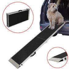 Hunderampe Hundetreppe Hundeautorampe Alu klappbar bis 180 kg Einstieghilfe Tier