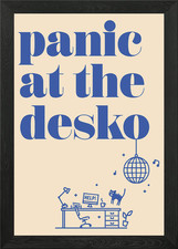 Panik am Desko Illustration