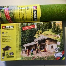 Modelleisenbahn HO Bausatz Weihnachtskrippe /Grasmatte 120x60cm Firma:Noch