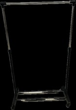 AmazonBasics Kleiderständer Rollen Chrom 91.5 145cm x 42cm x Home Stabile Steckv