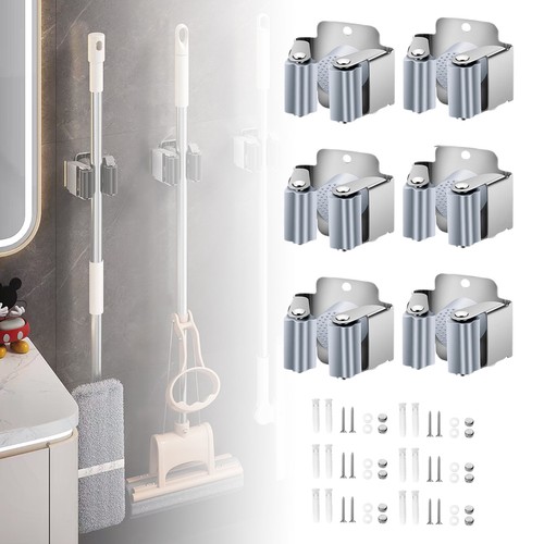 6er edelstahl gerätehalter - 6er,