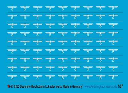 Peddinghaus decals 0852 - peddinghaus-decals, 1/87
