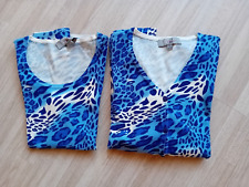 QVC  Art & Colour Twin Set Leo blau bunt  GR S (36/38)