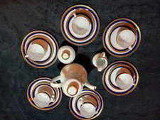 Winterling Kirchenlamitz Bavaria  Goldrand Kobaltblau 6 Personen Kaffeeservice