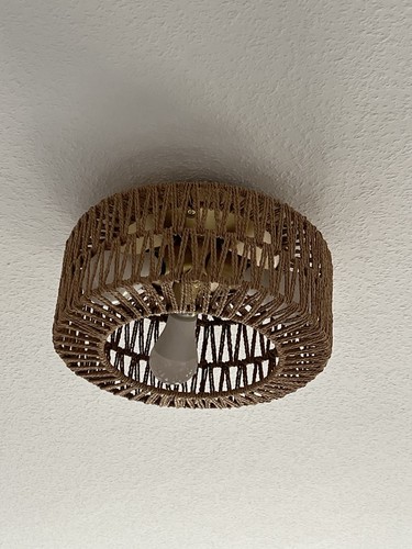 Deckenlampe rattan geflochten - deckenlampe,