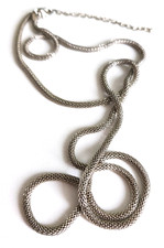 Kette popcornkette lang 3mm - kette,