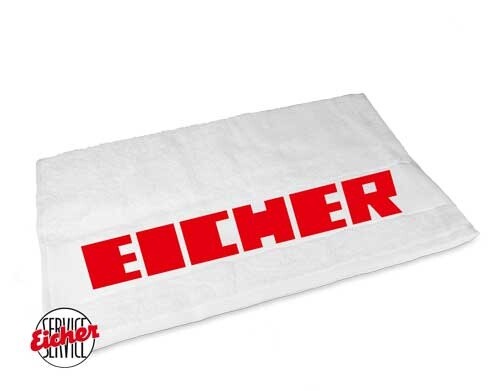 Handtuch weiß mit eicher - handtuch,