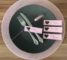 Besteckanhänger, Platzkarte