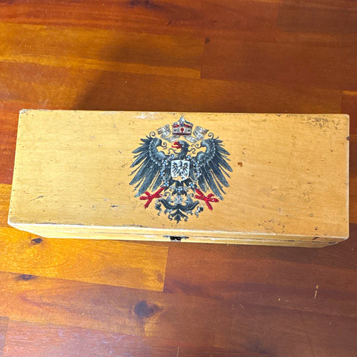 Holzkästchen mit reichsadler - holzkästchen,