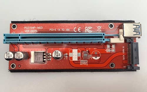 Pci riser grafikkarte - pci-e,