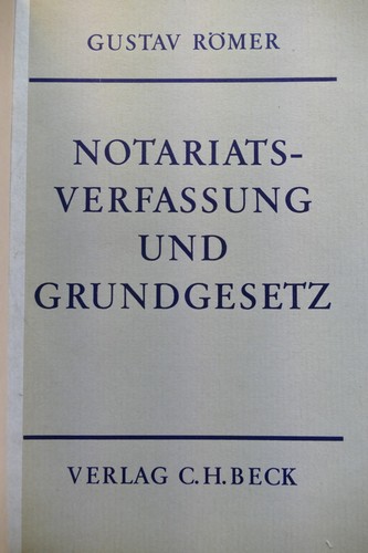Notariatsverfassung und