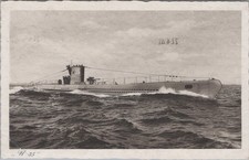 AK Postkarte U Boot U 35 deutsche Kriegsmarine Feldpost 1941 Marine Briefstempel