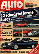 Zeitschrift Auto Zeitung #8 von 1986 Audi Coupe Honda Aero Deck Corolla R 25