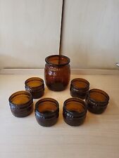 Rumtopf mit 6 Gläsern, Glas