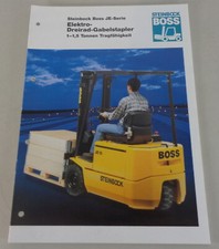 Prospekt Boss Steinbock Elektro-Dreirad-Gabelstapler 1 - 1,5 t Stand 04/1996