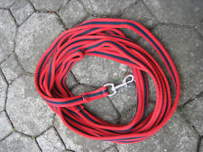 Longierleine rot / blau, gebr., ca. 750 cm