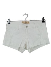HOLLISTER Hot Pants Damen Kurze Hose Gr. DE 38 weiß Casual-Look