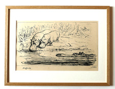 Alfred Kubin " Nilpferde "