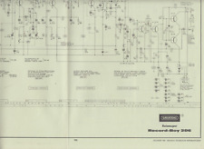 2 Bogen Schaltbilder GRUNDIG 1965 Record-Boy 206 Teleboy 100 SV 80 TK 320 TS 320