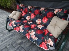 4-tlg-Kissenset-fuer-Schaukel  Auflage für Hollywoodschaukel 165cm tolles Materi
