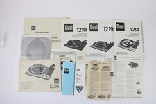 Kleines Konvolut Dual-Anleitungen und Kataloge Plattenspieler