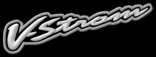 Suzuki strom logo iron on - suzuki, v-strom