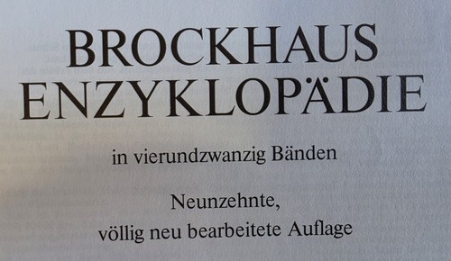 Brockhaus enzyklopädie - enzyklopädie, 19
