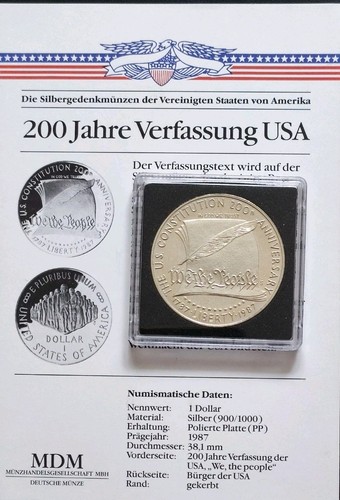 Usa dollar 1987 silber - 1,