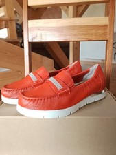 Caprice Mokassin Gr. 36 W G, rot, Hirschleder, neu