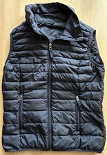 S.OLIVER DAMEN FRAUEN JACKE WESTE BLAU GR.: XS 34 GEBRAUCHT ÄRMELLOS DAUNEN